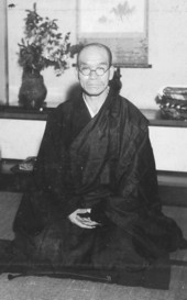 Sawaki Roshi in zazen.