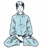 坐禅における足の組み方
